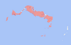 Range map of Spondylurus caicosae